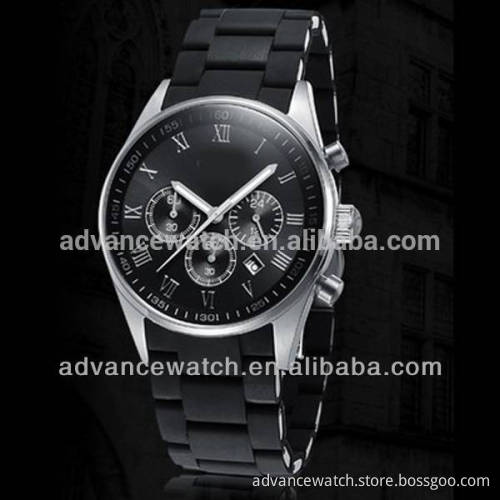 Best fashion stainless steel band chronograph men watches